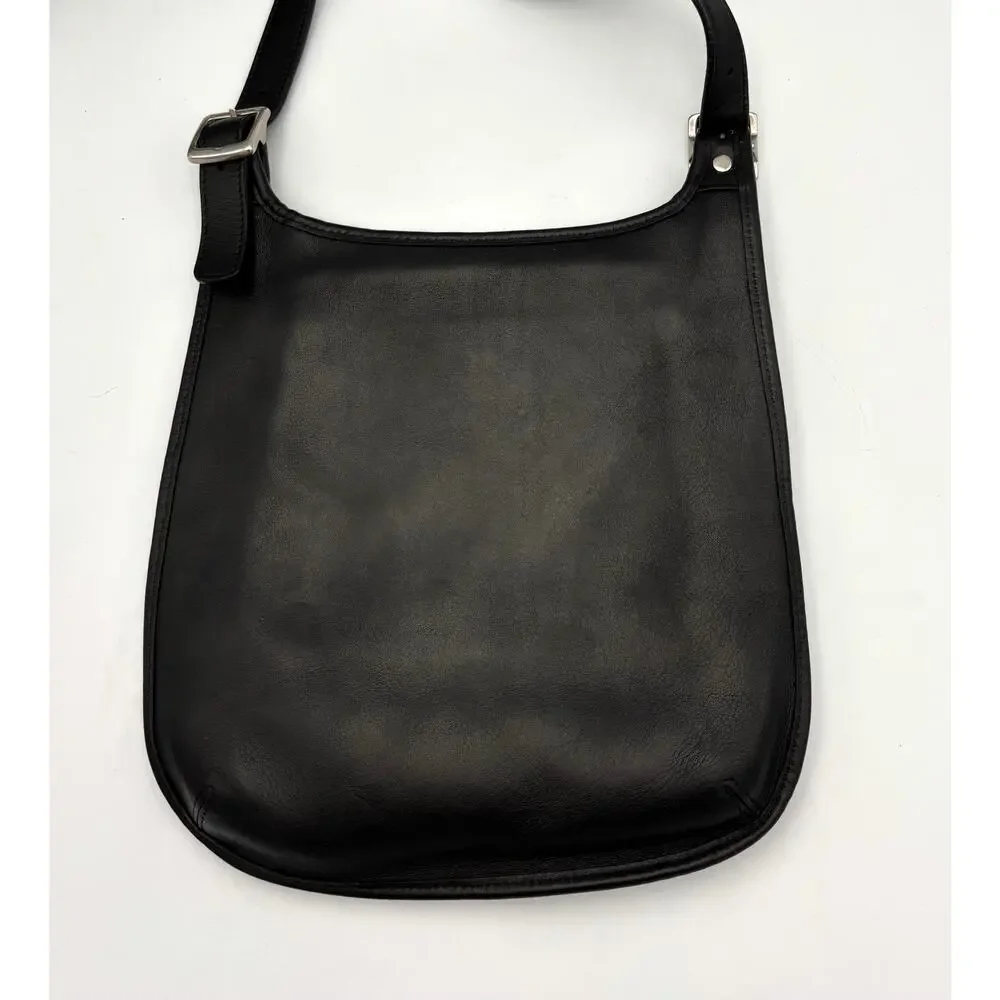 Coach 9131 Saddle Flap Crossbody | 90s Leather Hippie Bag | Vintage Minimal - Picture 8 of 16